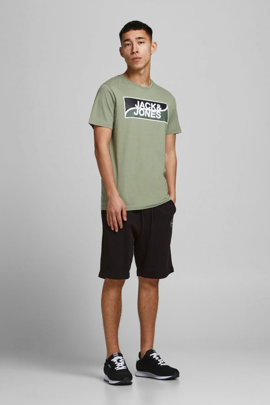 Auduma šorti JACK & JONES 12182595-Black