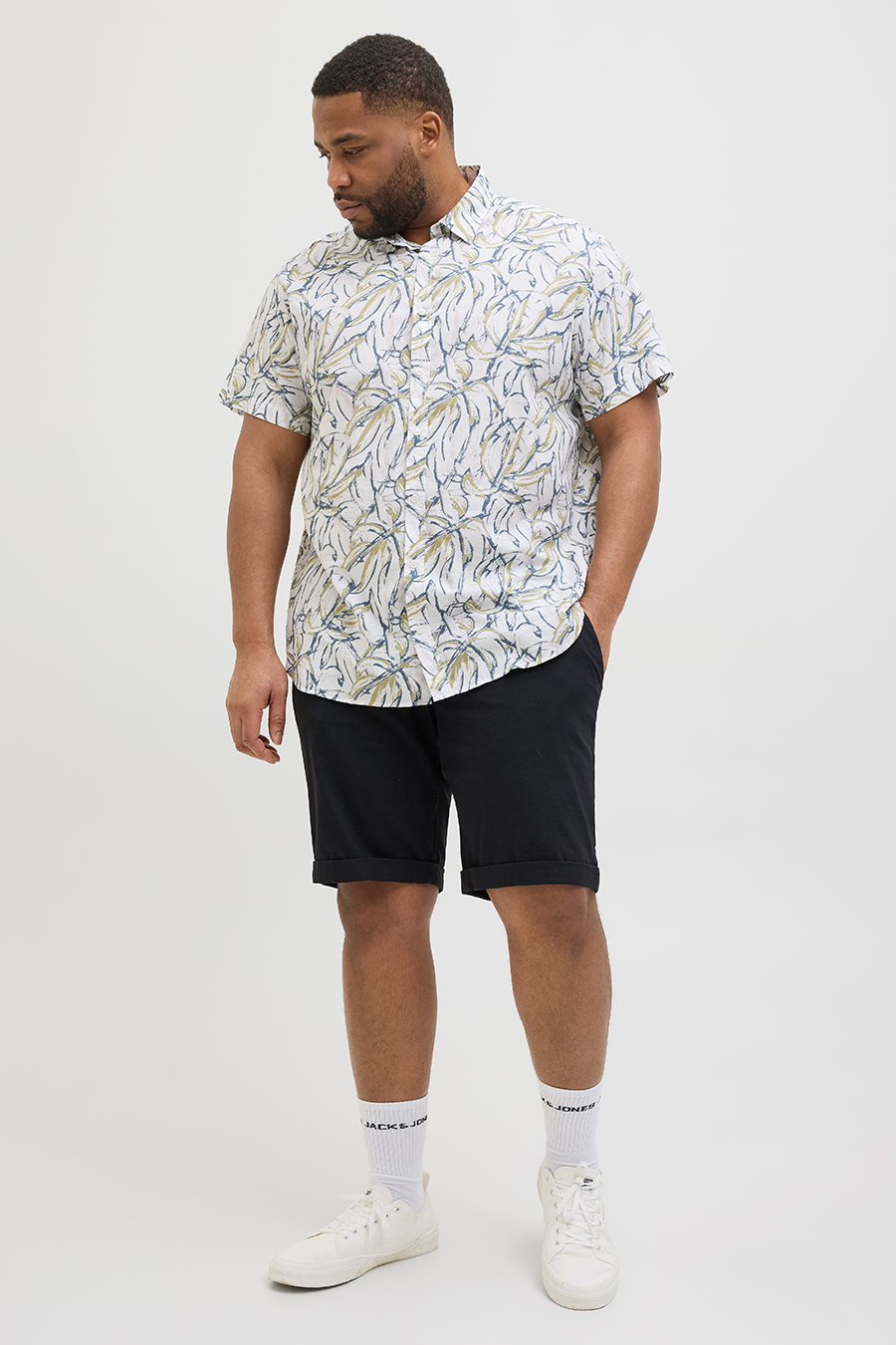 Auduma šorti JACK & JONES 12232570-Dark-Navy