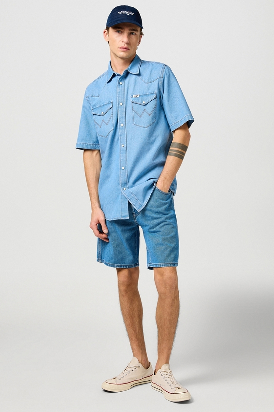 Džinsu šorti WRANGLER 112362350
