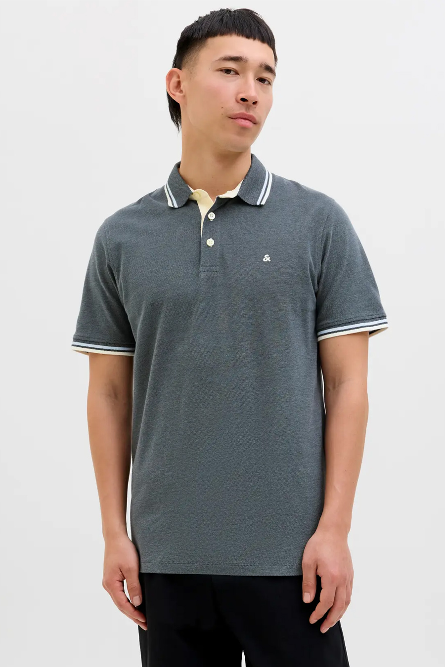 Polo krekls JACK & JONES 12136668-Stormy-Weathe