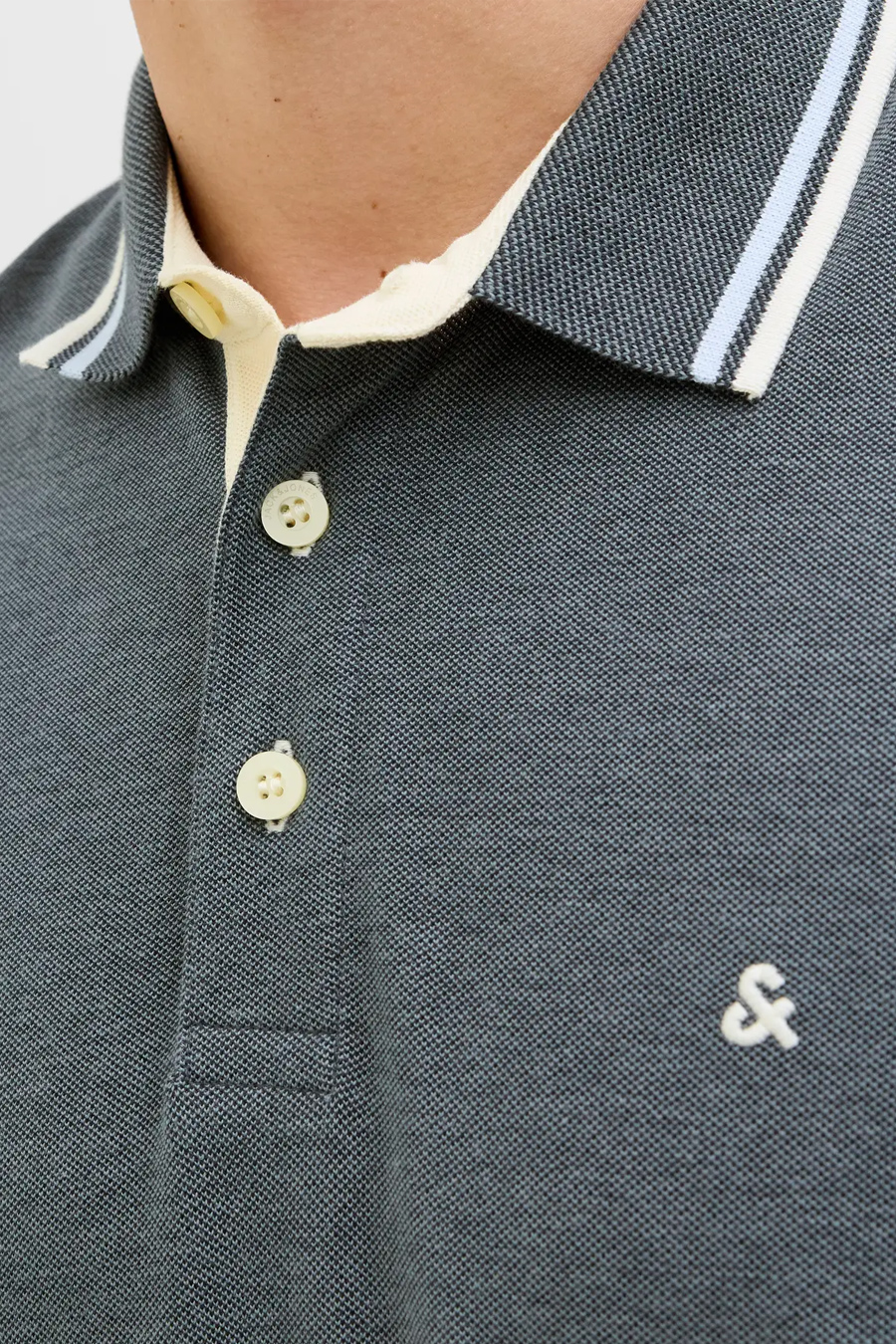 Polo krekls JACK & JONES 12136668-Stormy-Weathe
