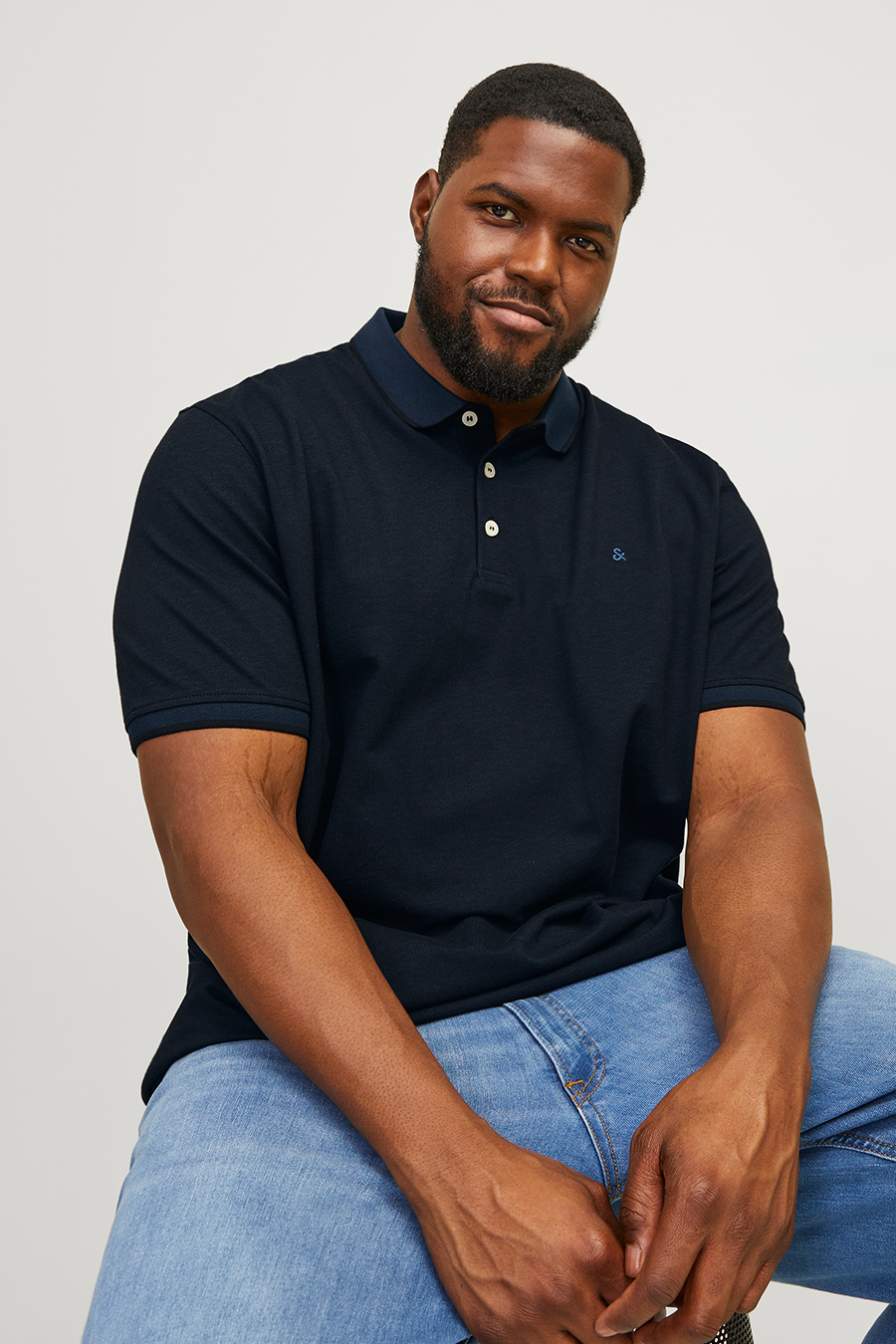 Polo krekls JACK & JONES 12143859-Dark-Navy