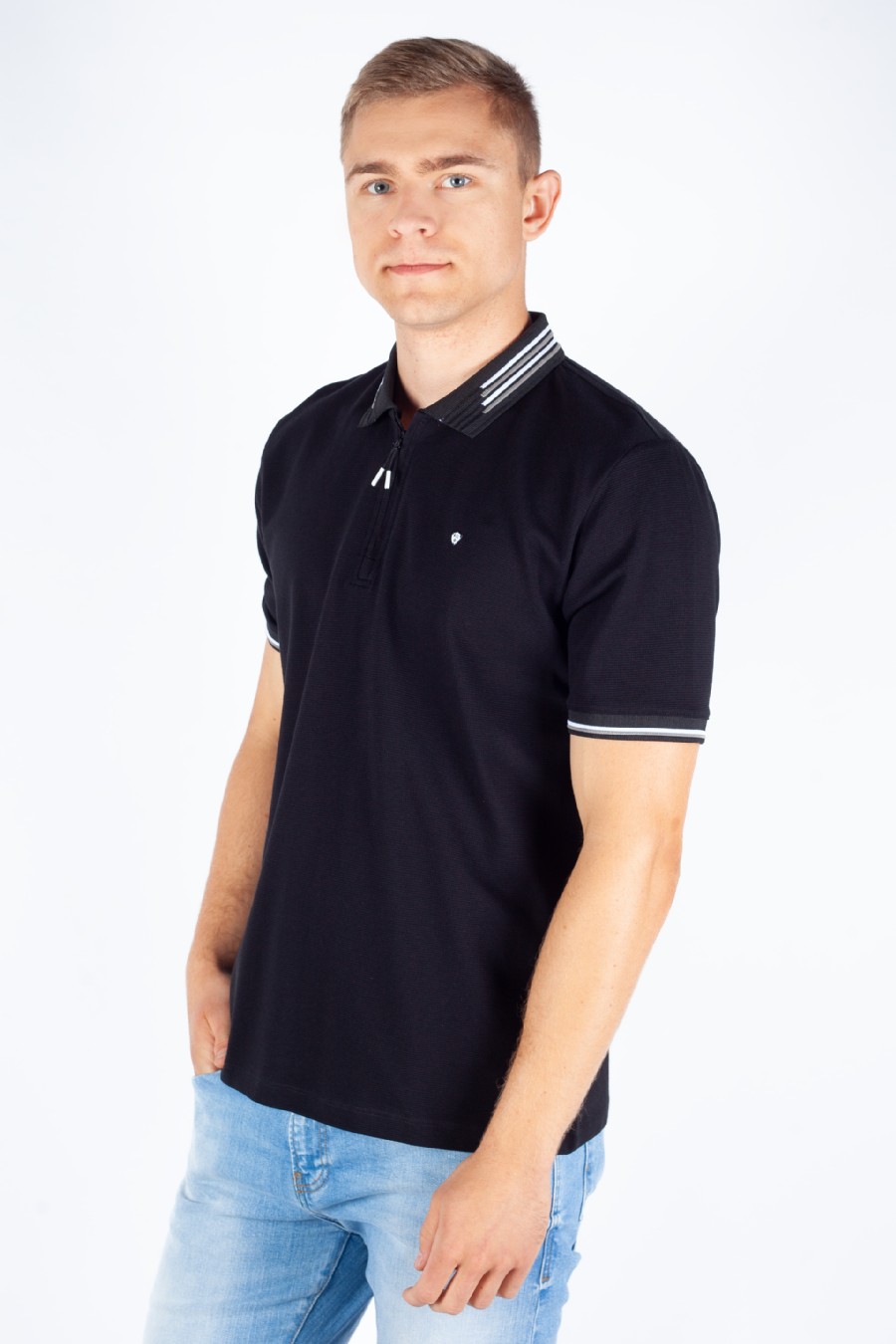 Polo krekls MCL 39731-SIYAH