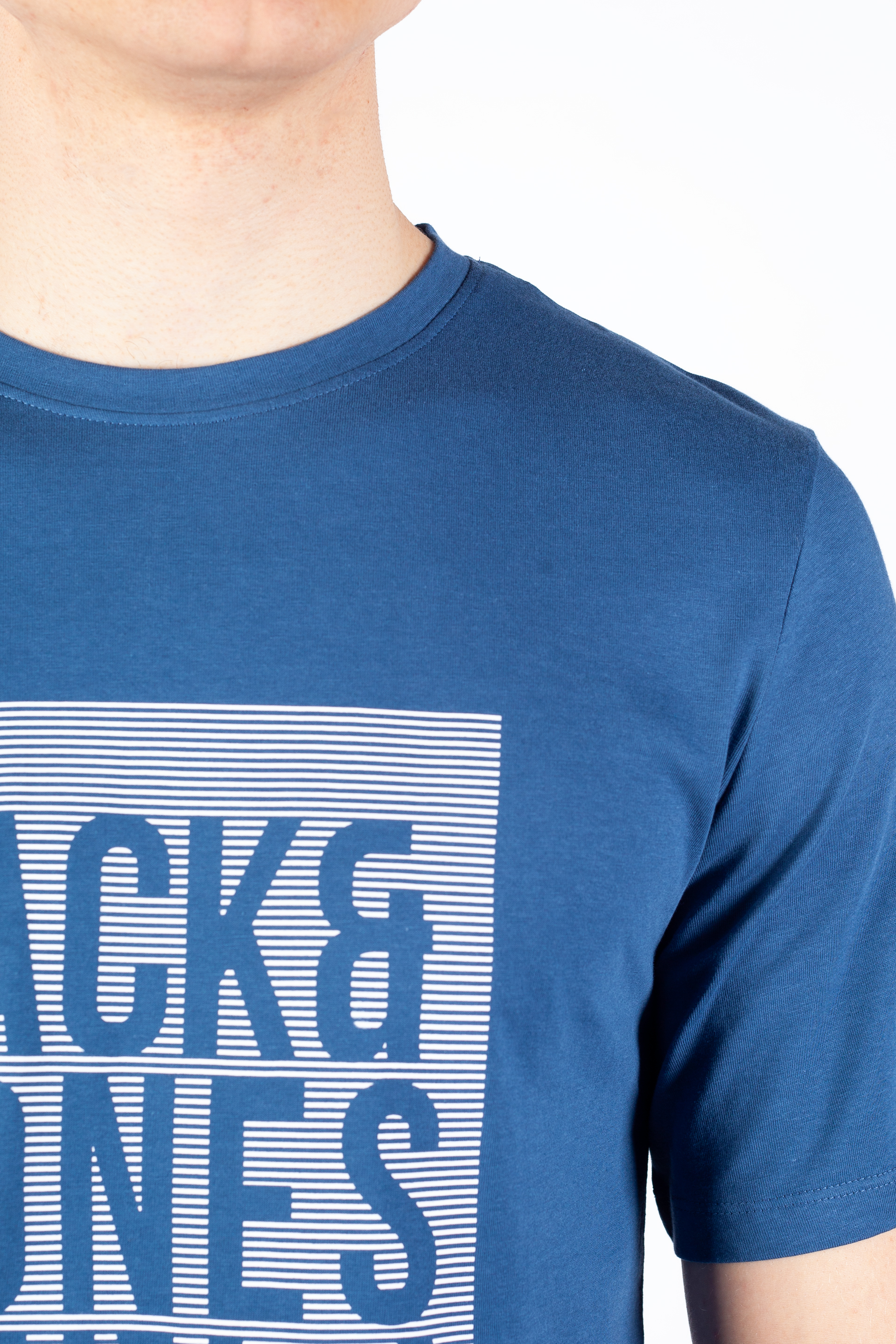 T-krekls JACK & JONES 12248614-Ensign-Blue