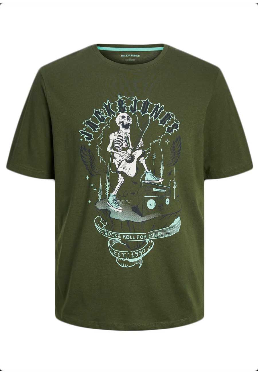 T-krekls JACK & JONES 12256782-Kombu-Green-B