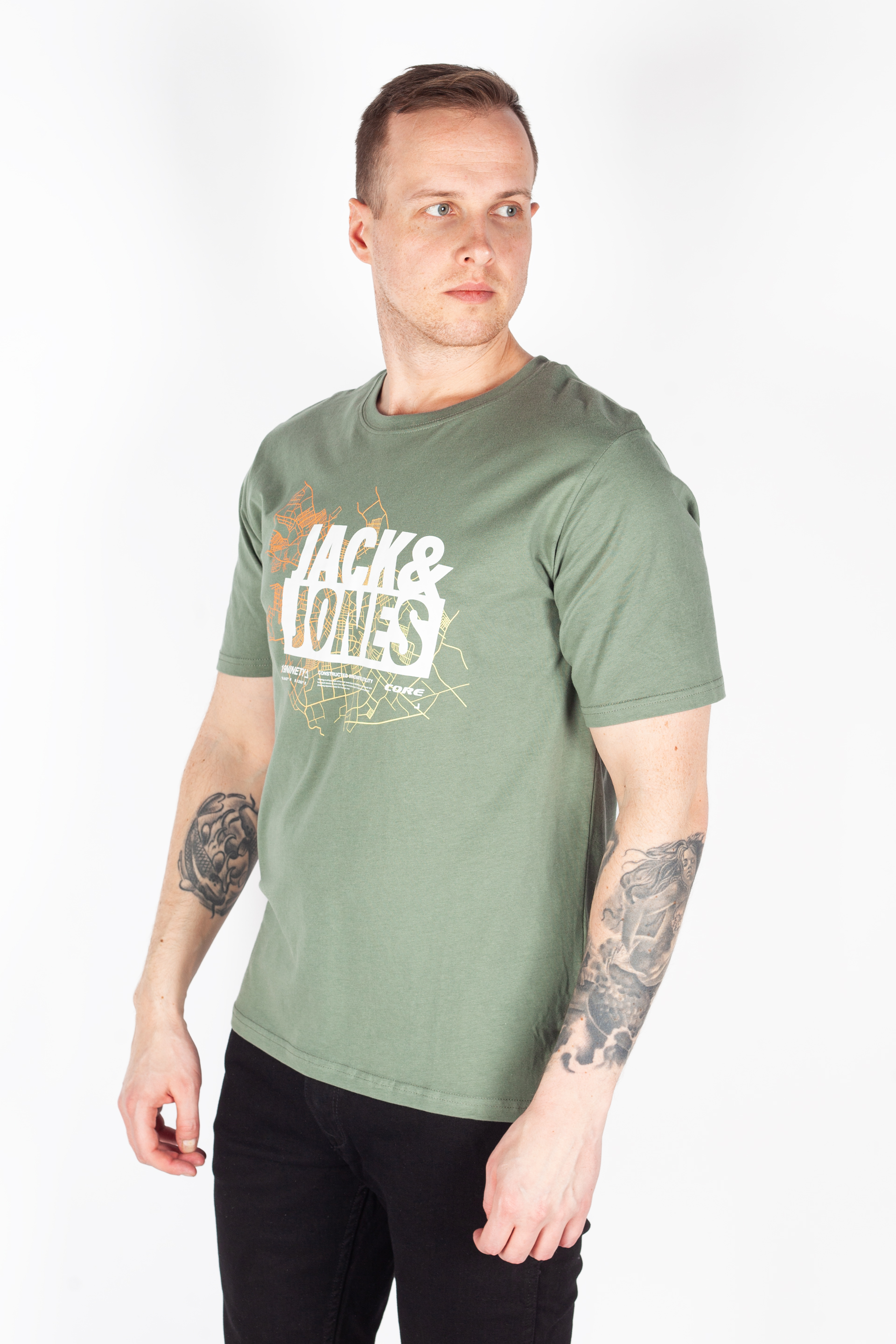 T-krekls JACK & JONES 12277931-Agave-Green
