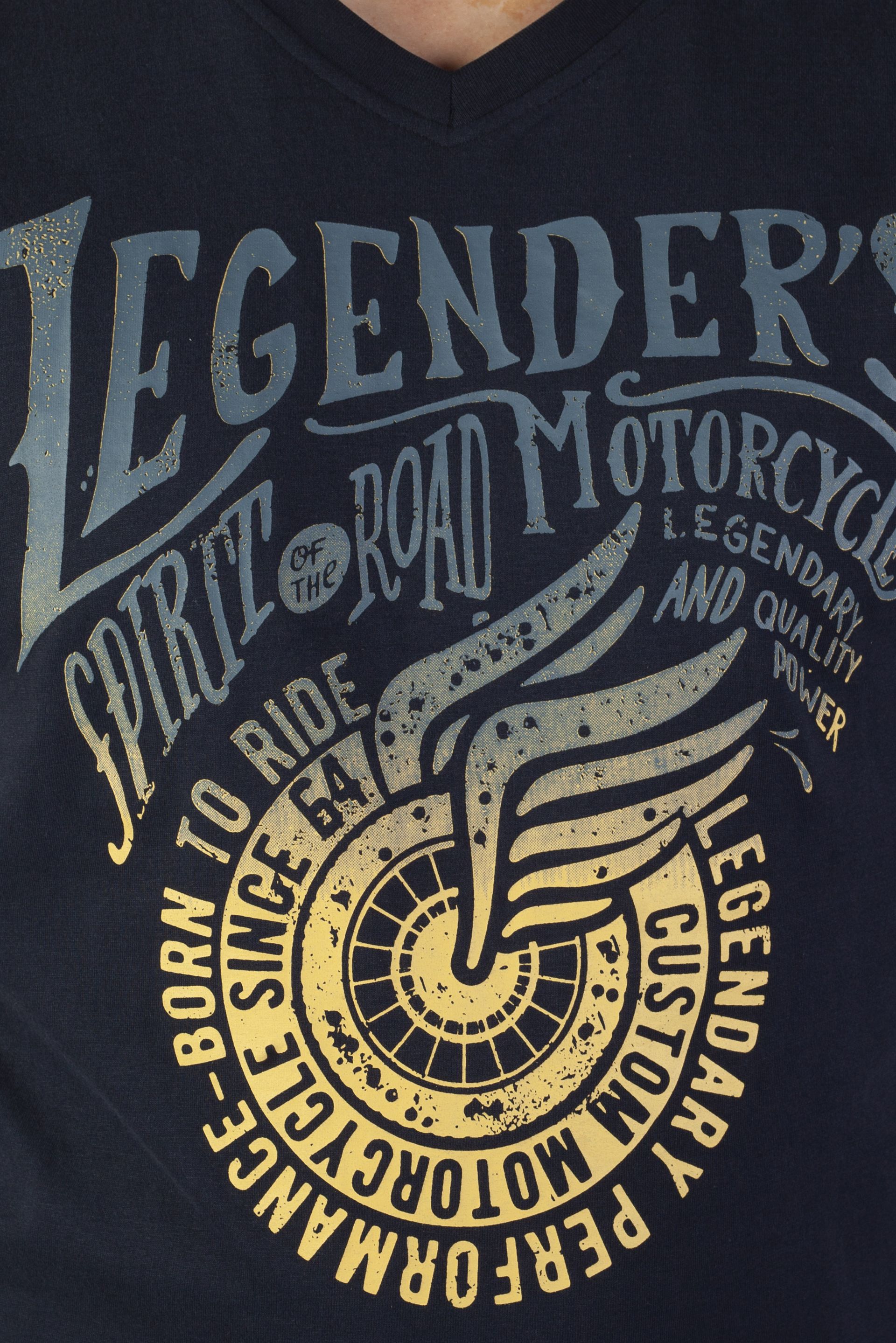 T-krekls LEGENDERS HARTMAN-PETROL-BLUE