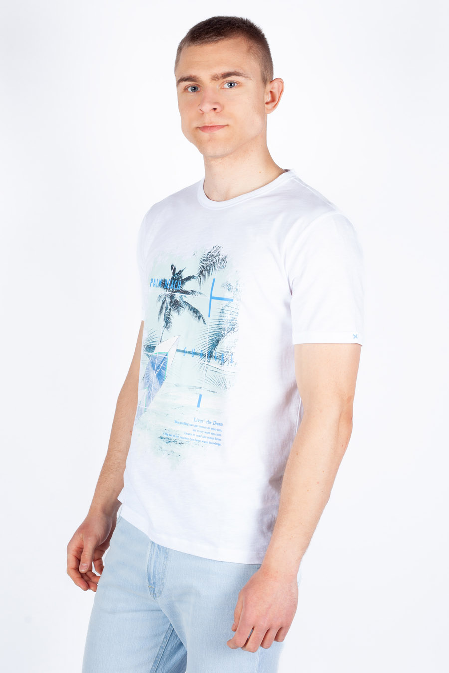 T-krekls MCL 36207-BEYAZ