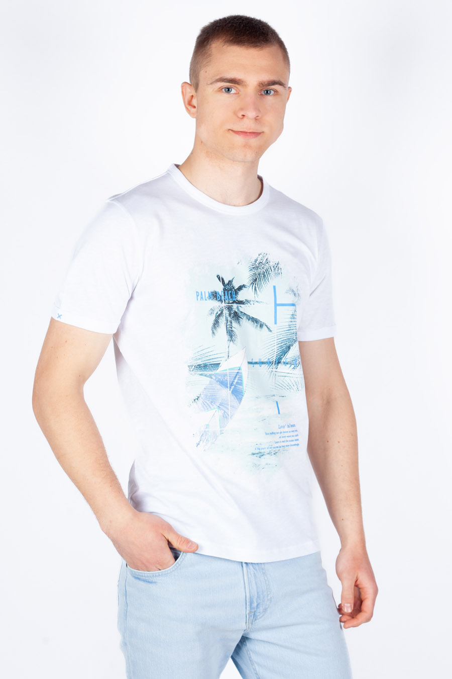 T-krekls MCL 36207-BEYAZ