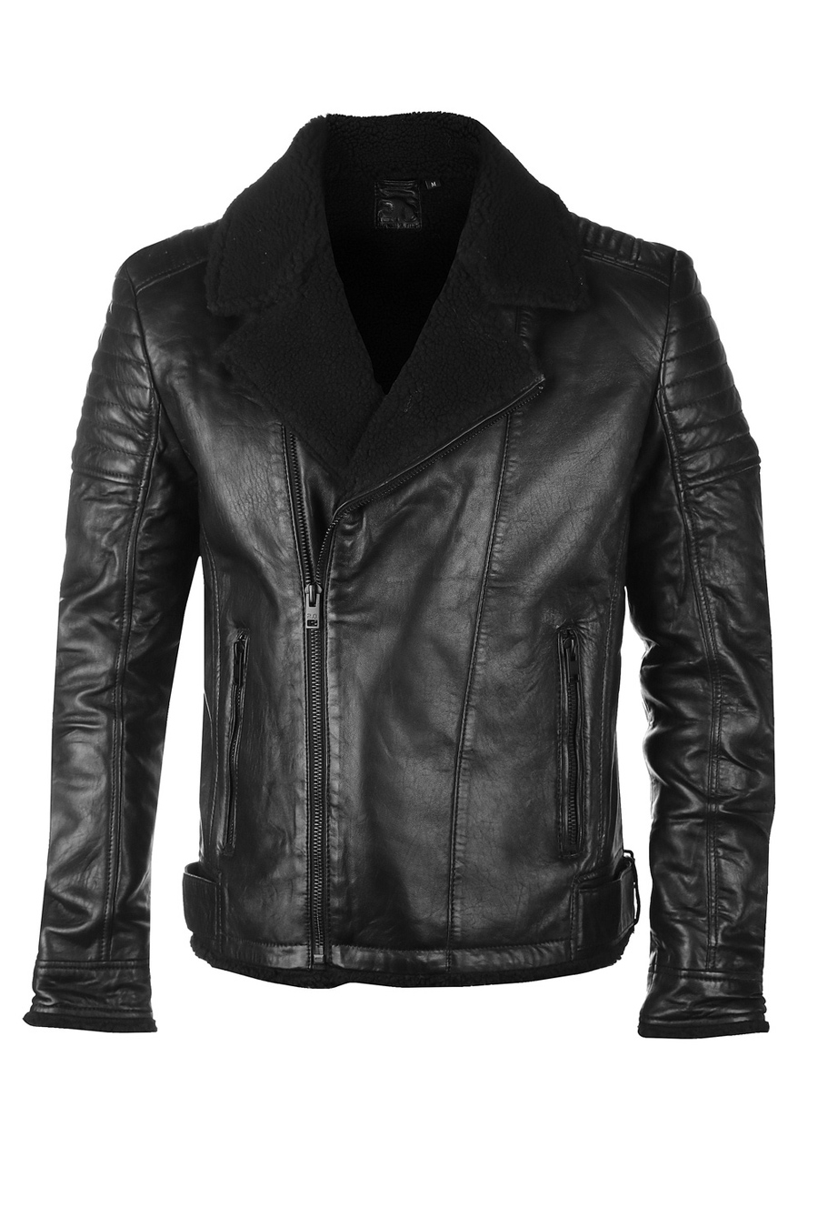 Ādas jaka ar oderi GIPSY 2201-0139-black