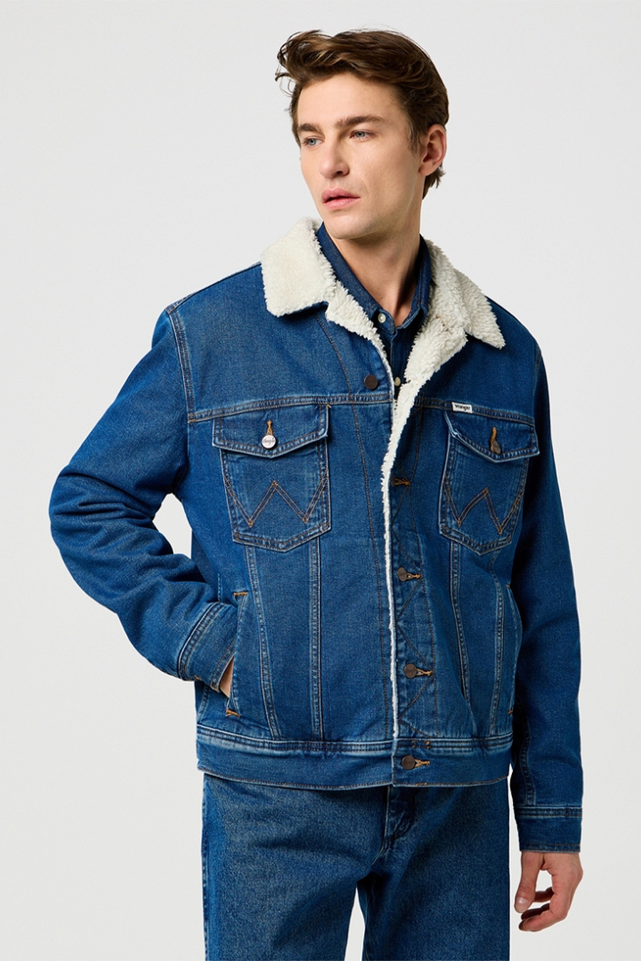 Džinsu jaka ar oderi WRANGLER 112371440