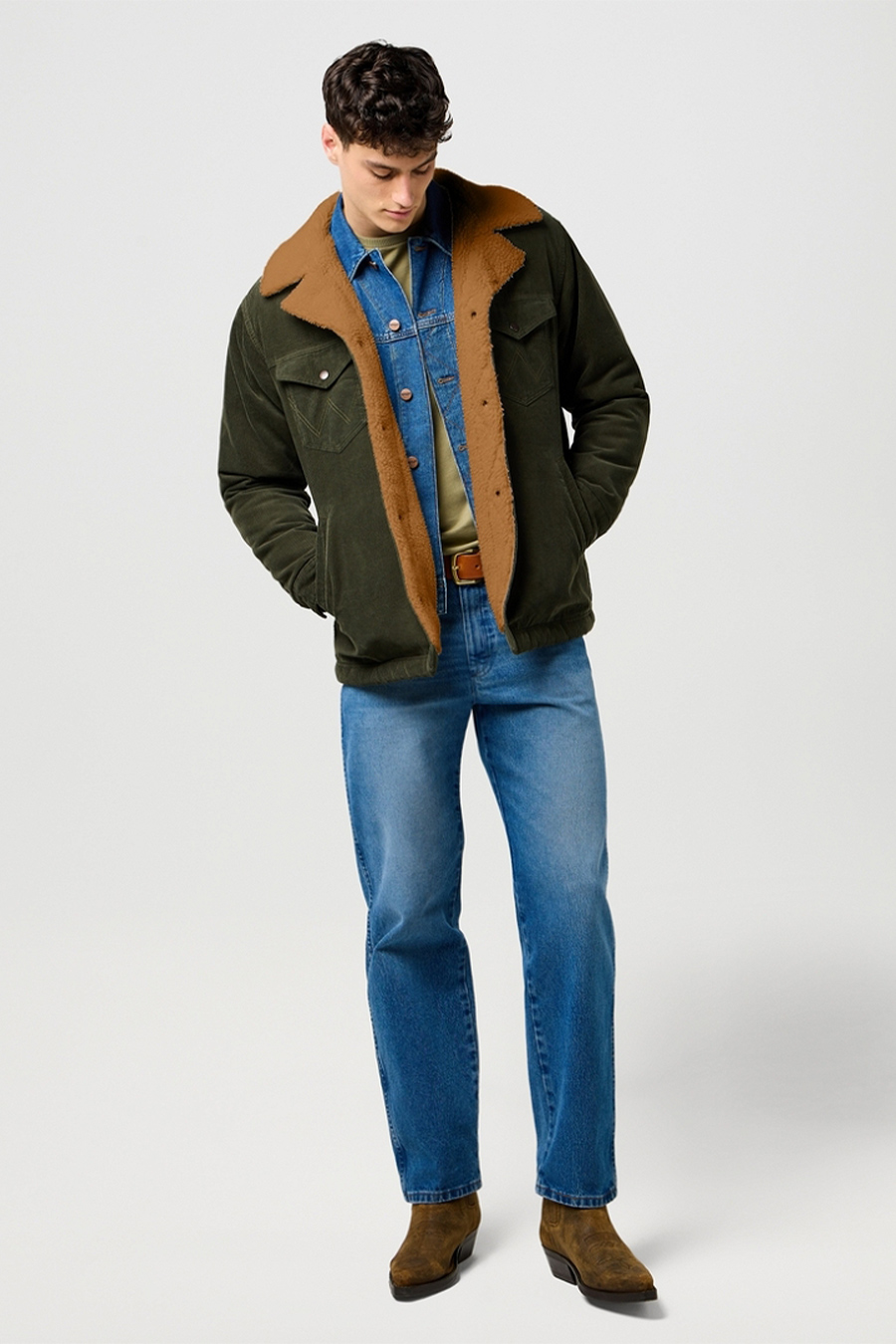 Džinsu jaka ar oderi WRANGLER 112371443