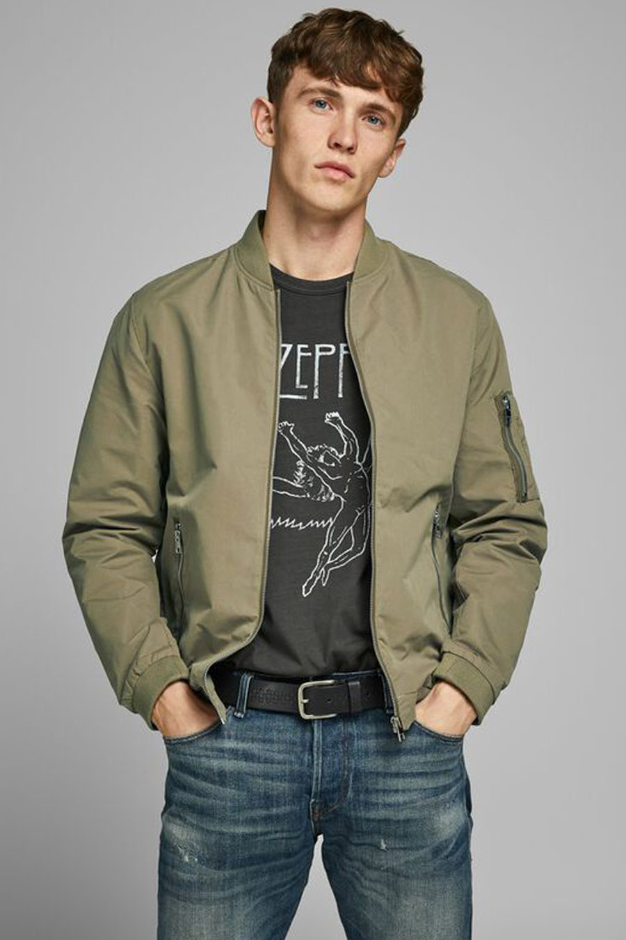 Vējjaka JACK & JONES 12165203-Dusky-Green