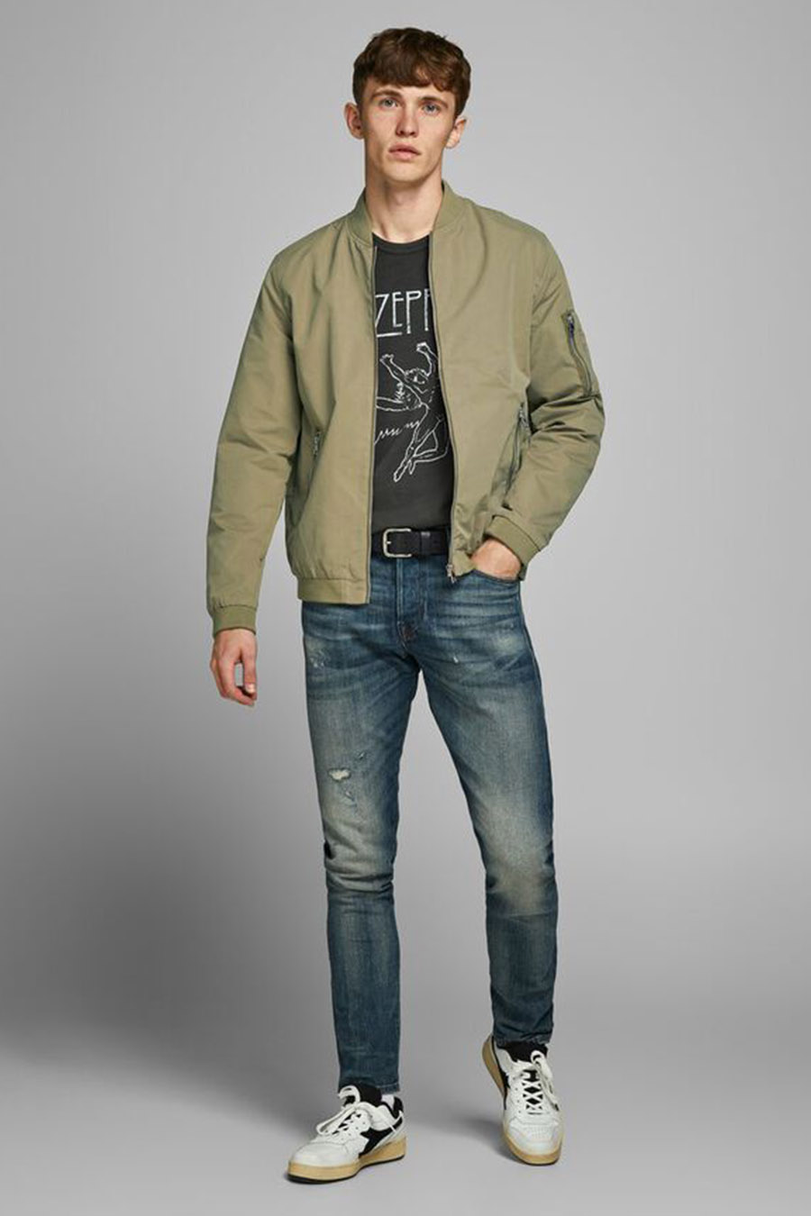 Vējjaka JACK & JONES 12165203-Dusky-Green