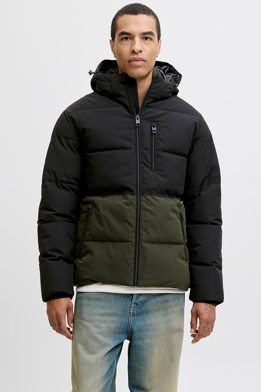 Ziemas jaka JACK & JONES 12278792-Rosin-BLACK-BL