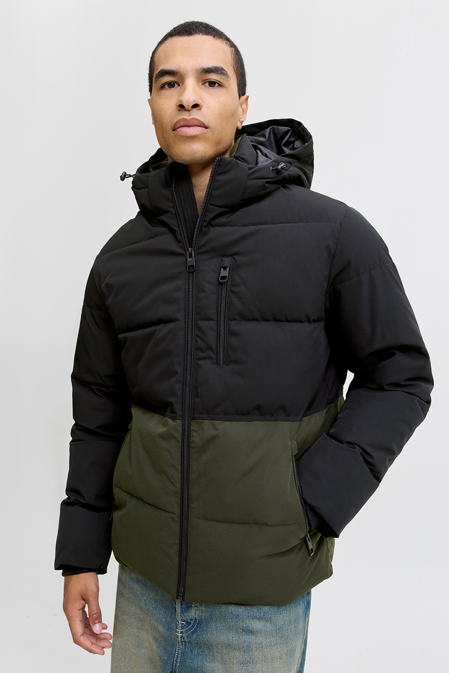 Ziemas jaka JACK & JONES 12278792-Rosin-BLACK-BL