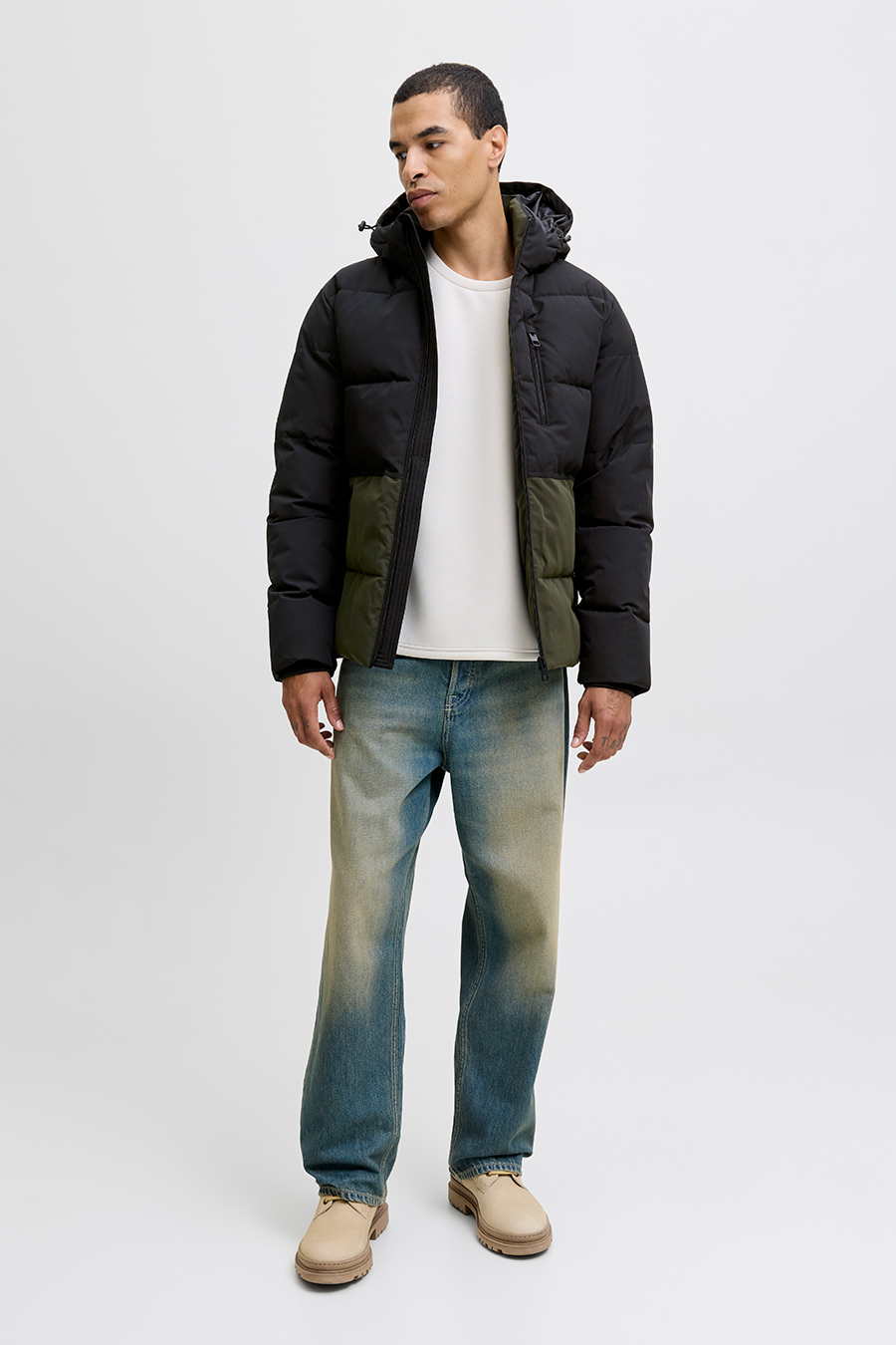 Ziemas jaka JACK & JONES 12278792-Rosin-BLACK-BL