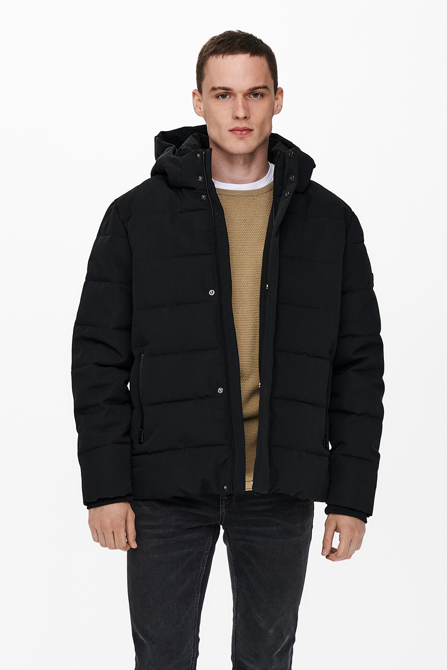 Ziemas jaka ONLY & SONS 22019598-Black