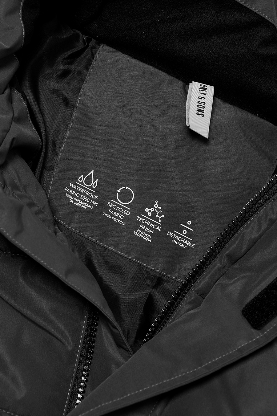 Ziemas jaka ONLY & SONS 22020156-Black