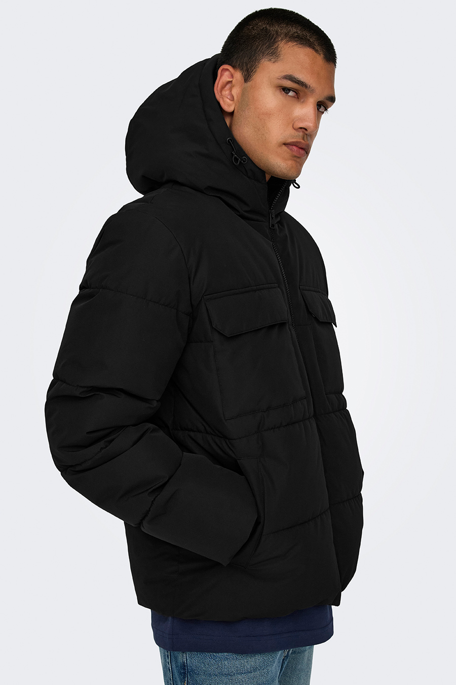 Ziemas jaka ONLY & SONS 22029661-Black