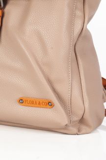 Mugursoma FLORA&CO H6725-BEIGE-TAUPE