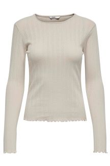 T-krekls ar garām rokām ONLY 15291987-Pumice-Stone