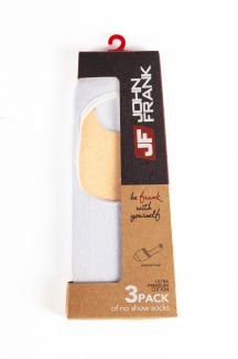 Zeķes JOHN FRANK JF3NS01-WHITE