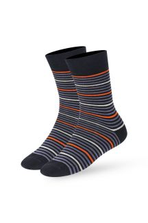 Zeķes X JEANS 18S98-5-NAVY-ALU-ORANGE