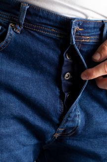 Džinsu bikses KENZARRO KZR-103-BLUE-BLACK