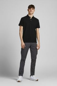 Polo krekls JACK & JONES 12136668-Black-Tonal-BL