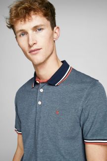 Polo krekls JACK & JONES 12136668-Denim-Blue