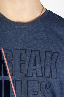 T-krekls MCL 35760-LACIVERT-MELANJ