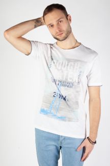 T-krekls MCL 36057-BEYAZ