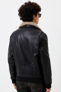 Ādas jaka ar oderi GIPSY 1201-0466-Black