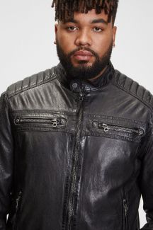 Ādas jaka GIPSY GMGilian-CF-LONTV-black