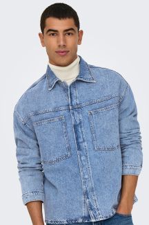 Džinsu jaka ONLY & SONS 22034613-Medium-Blue