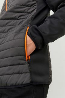 Vējjaka JACK & JONES 12182242-Asphalt-Black