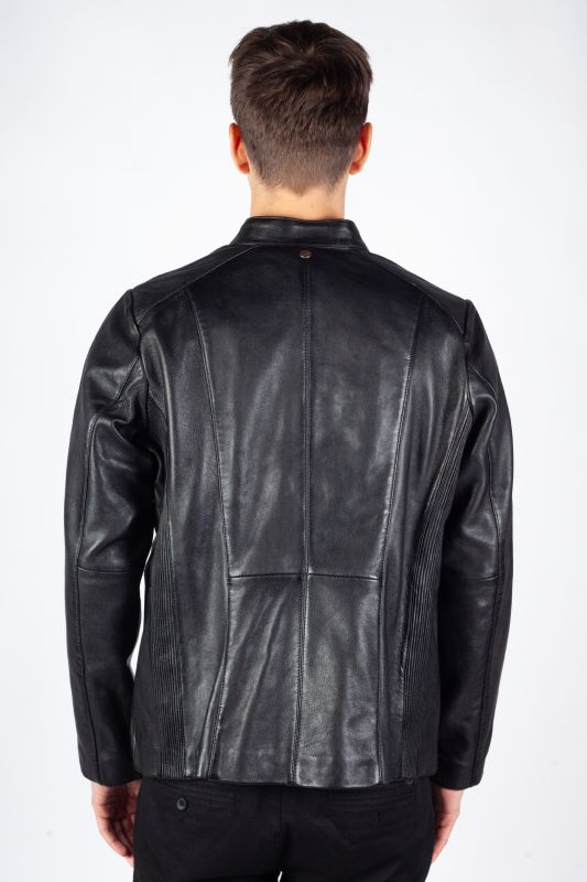 Ādas jaka MAURITIUS 1101-0697-black