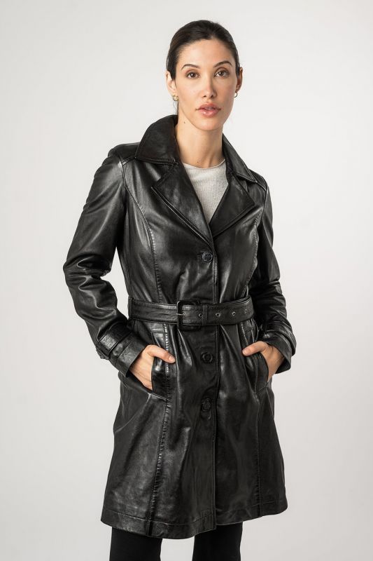 Ādas jaka MAURITIUS 1102-0017-black