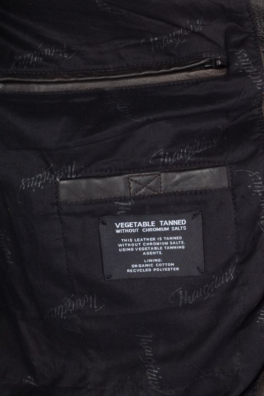 Ādas jaka MAURITIUS 1901-0007-antique-brown