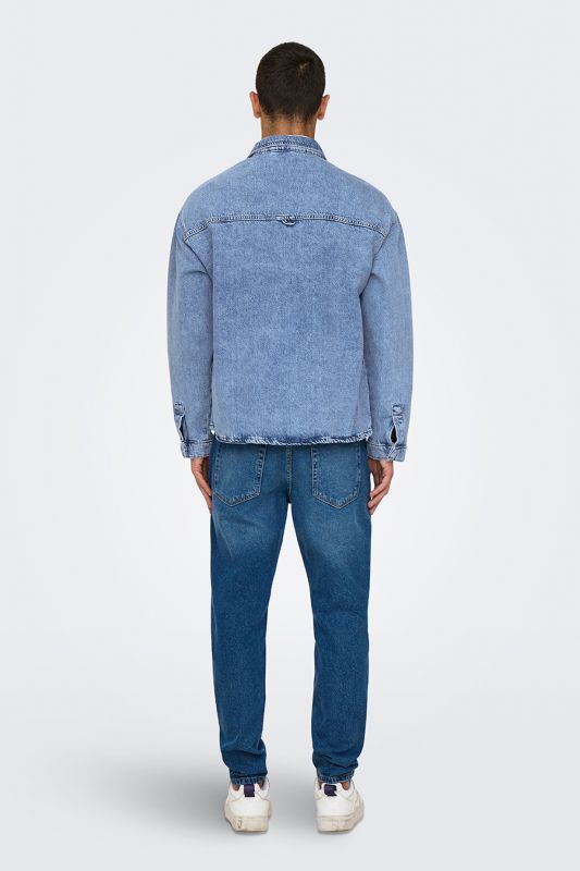 Džinsu jaka ONLY & SONS 22034613-Medium-Blue