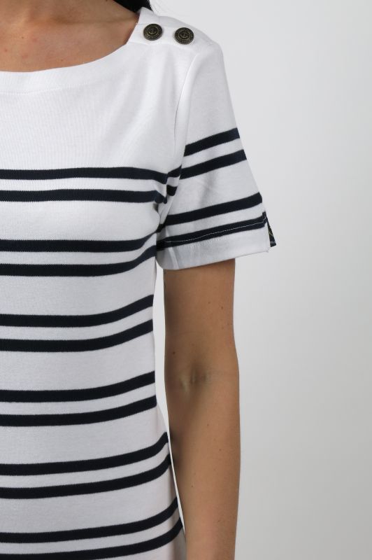 Kleita VOILE BLEUE COACHELLA-WHITE-NAVY