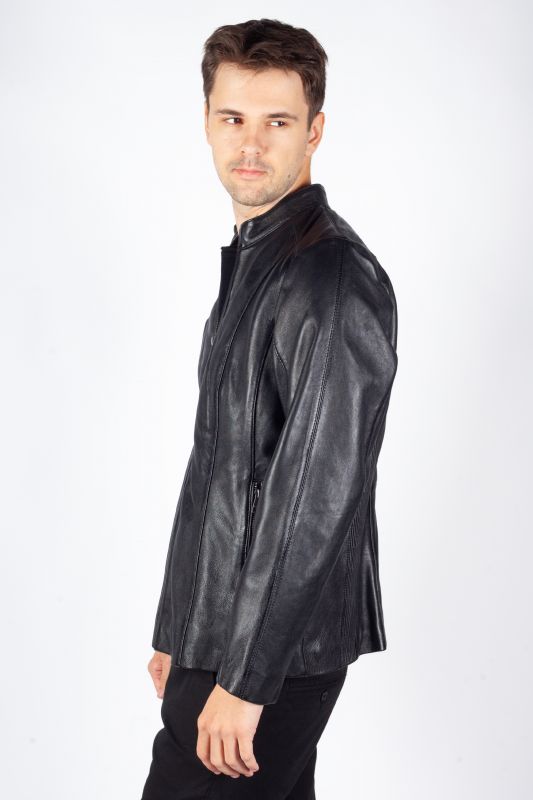 Ādas jaka MAURITIUS 1101-0697-black