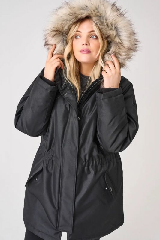 Ziemas jaka ONLY CARMAKOMA 15185999-Black-NATURE