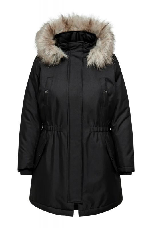 Ziemas jaka ONLY CARMAKOMA 15185999-Black-NATURE