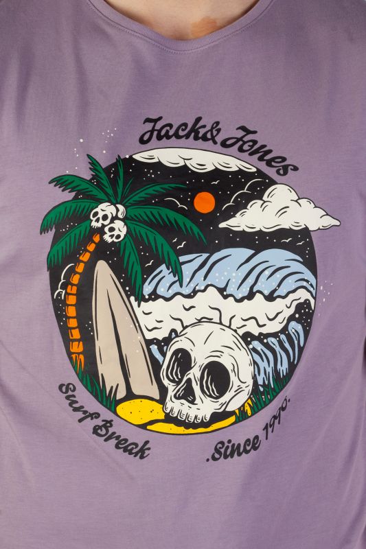 T-krekls JACK & JONES 12224606-Purple-Ash