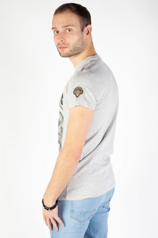 T-krekls LEGENDERS HELMET-GREY-MELANGE