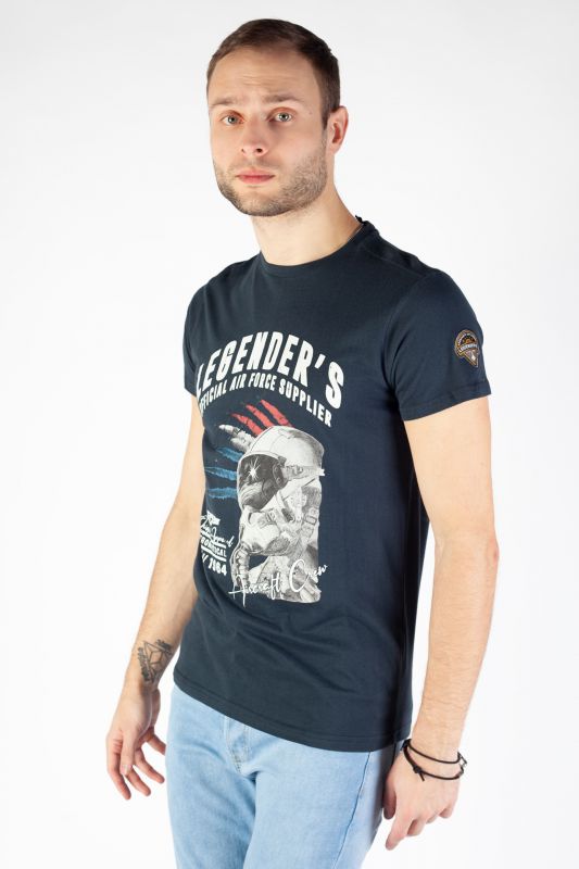T-krekls LEGENDERS HELMET-HUDSON-BLUE