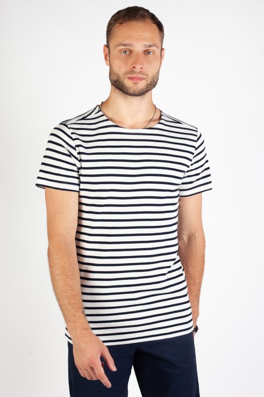 T-krekls VOILE BLEUE CHAMPION-OFFWHITE-NAVY