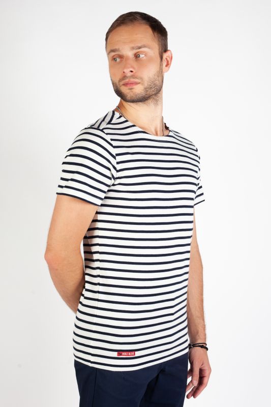 T-krekls VOILE BLEUE CHAMPION-OFFWHITE-NAVY